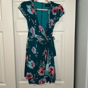 MINKPINK Floral Wrap Dress - Size Small